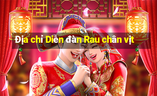 Địa chỉ Diễn đàn Rau chân vịt