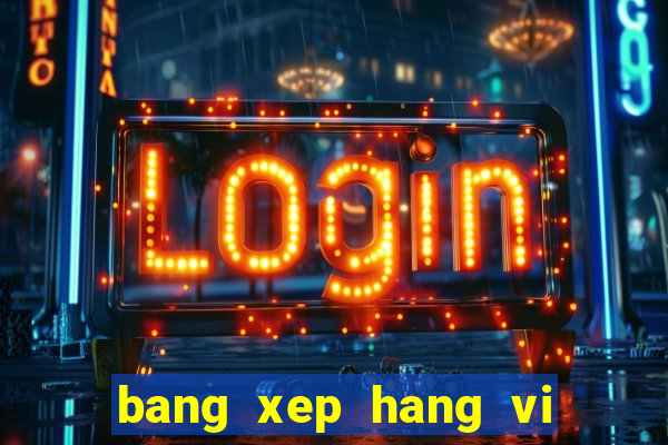 bang xep hang vi lich 2021