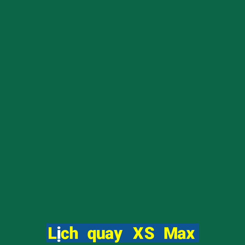 Lịch quay XS Max 3D ngày 27