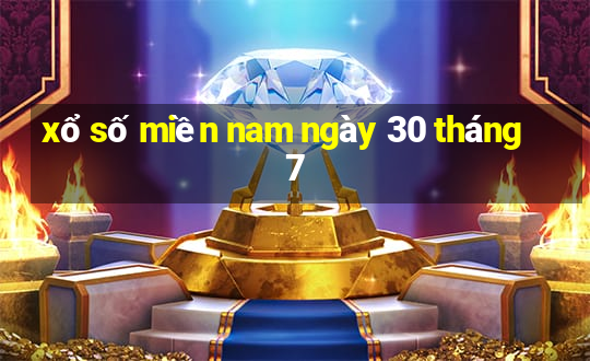 xổ số miền nam ngày 30 tháng 7