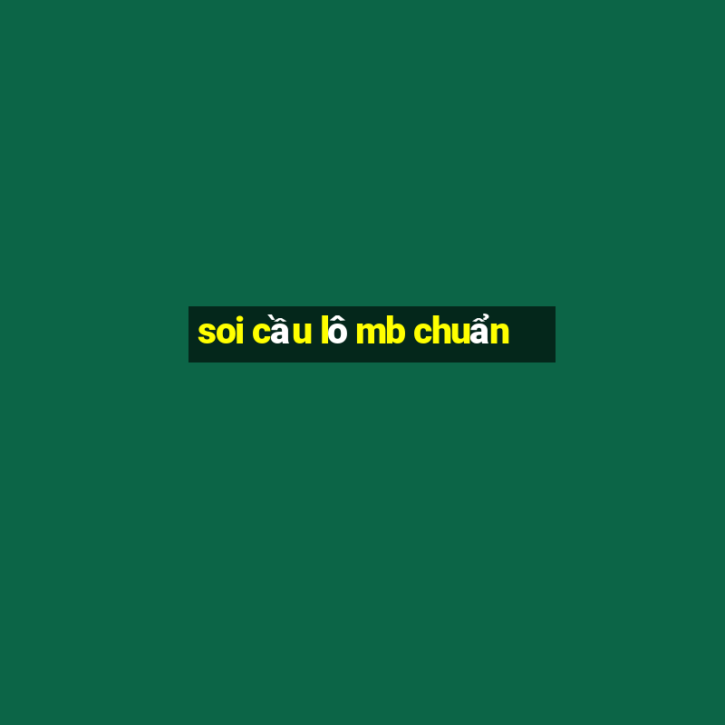 soi cầu lô mb chuẩn