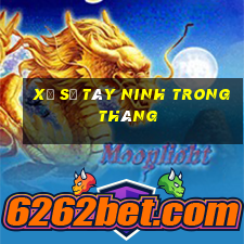 xổ số tây ninh trong tháng