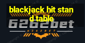 blackjack hit stand table