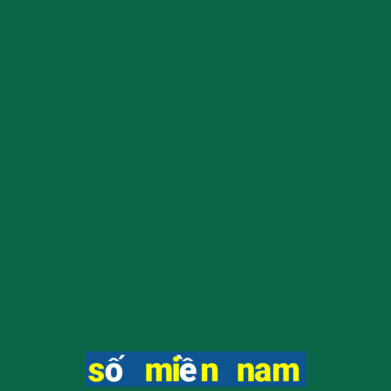 số miền nam hôm quả