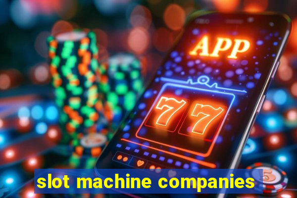 slot machine companies