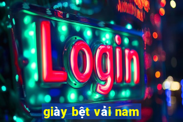 giày bệt vải nam