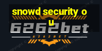 snowd security ou