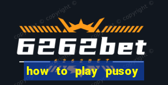 how to play pusoy card game