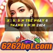 xổ số bến tre ngày 6 tháng 9 năm 2024