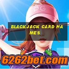 blackjack card names