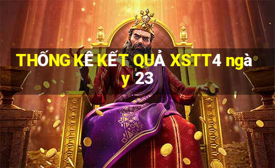 THỐNG KÊ KẾT QUẢ XSTT4 ngày 23