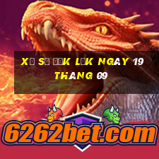 xổ số đắk lắk ngày 19 tháng 09