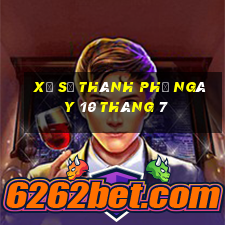 xổ số thành phố ngày 10 tháng 7