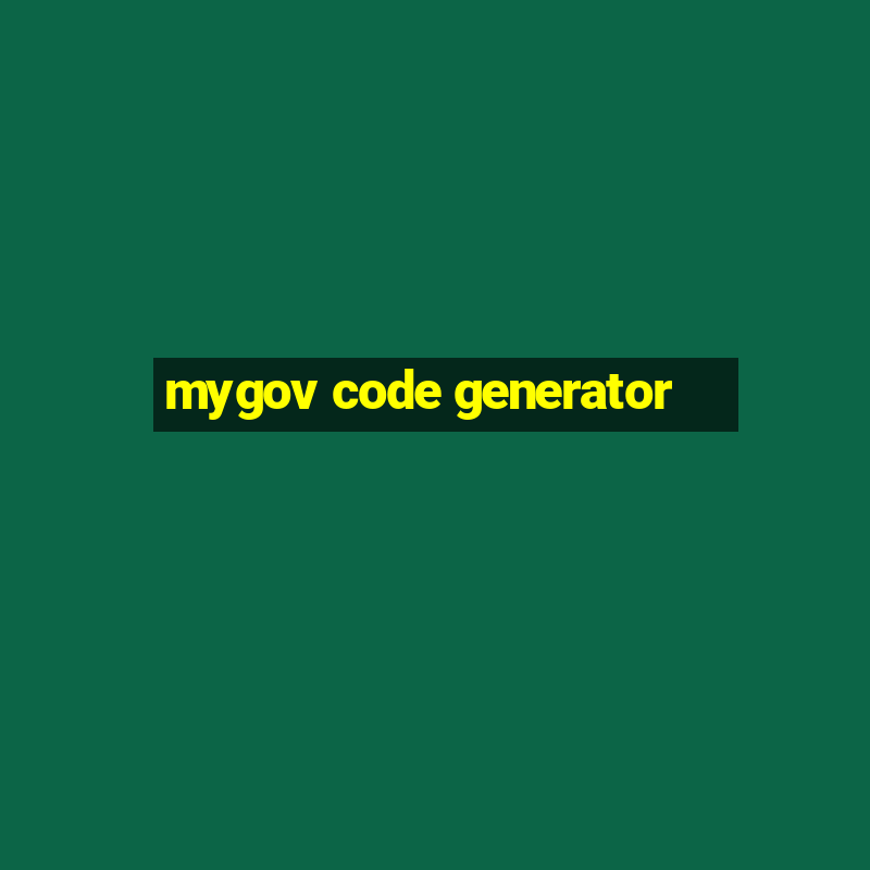 mygov code generator