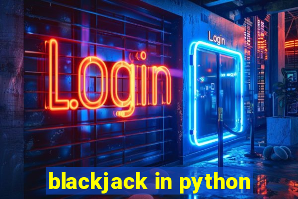 blackjack in python