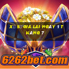 xổ số gia lai ngày 1 tháng 7