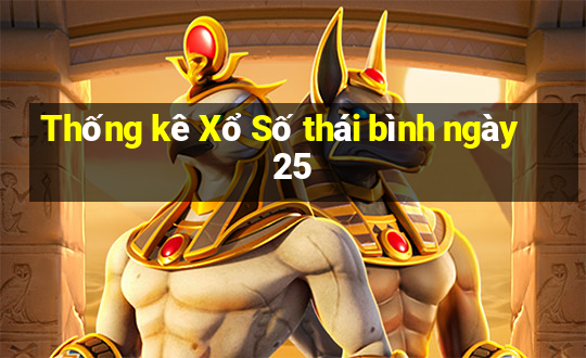 Thống kê Xổ Số thái bình ngày 25