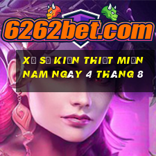 xổ số kiến thiết miền nam ngày 4 tháng 8