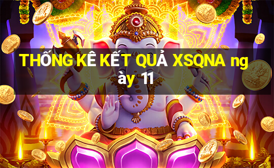 THỐNG KÊ KẾT QUẢ XSQNA ngày 11