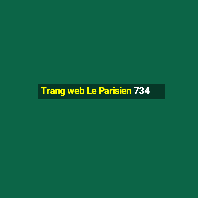 Trang web Le Parisien 734