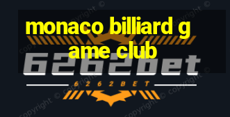 monaco billiard game club