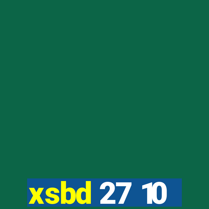 xsbd 27 10