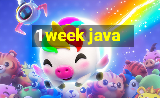 1 week java