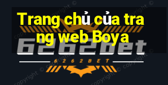 Trang chủ của trang web Boya