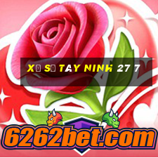 xổ số tây ninh 27 7