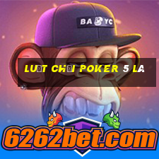 luật chơi poker 5 lá