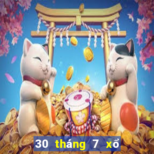 30 tháng 7 xổ số đà lạt