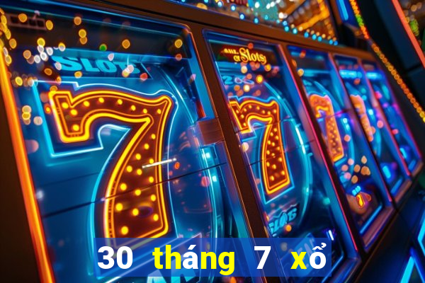 30 tháng 7 xổ số đà lạt