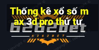 Thống kê xổ số max 3d pro thứ tư