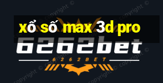 xo so max 3d pro