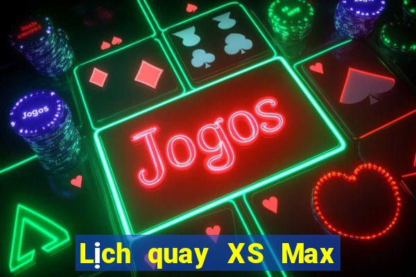 Lịch quay XS Max 4D Thứ 7