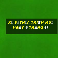 xổ số thừa thiên huế ngày 6 tháng 11