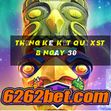 THỐNG KÊ KẾT QUẢ XSTB ngày 30