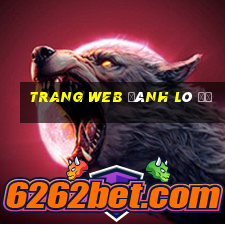 trang web đánh lô đề