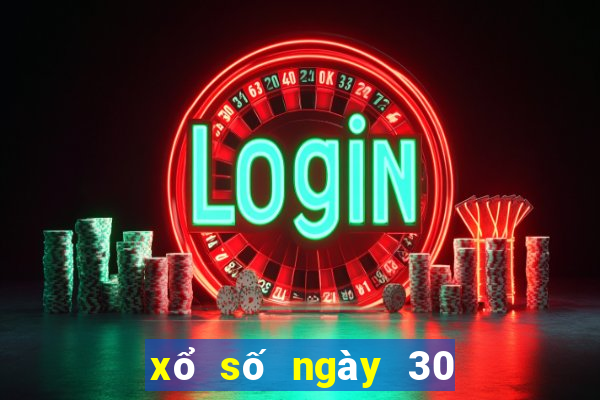 xổ số ngày 30 tháng 8