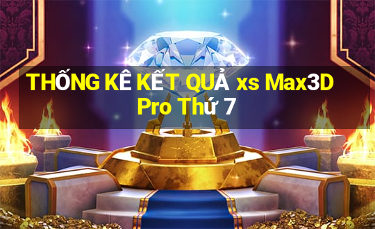 THỐNG KÊ KẾT QUẢ xs Max3D Pro Thứ 7