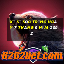 xổ số sóc trăng ngày 7 tháng 9 năm 2002