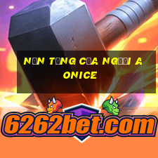 Nền tảng của người Aonice