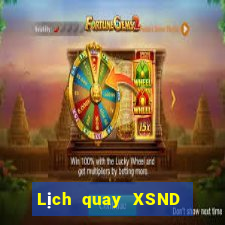 Lịch quay XSND Thứ 5