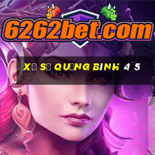 xổ số quảng bình 4 5