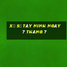 xổ số tây ninh ngày 7 tháng 7