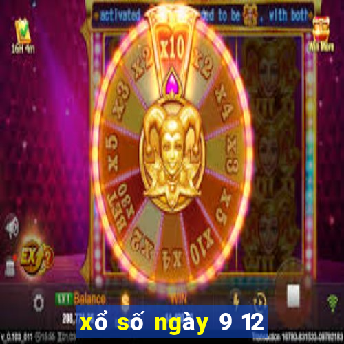 xổ số ngày 9 12