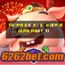 Thống kê Xổ Số kiên giang ngày 11