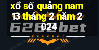 xổ số quảng nam 13 tháng 2 năm 2024