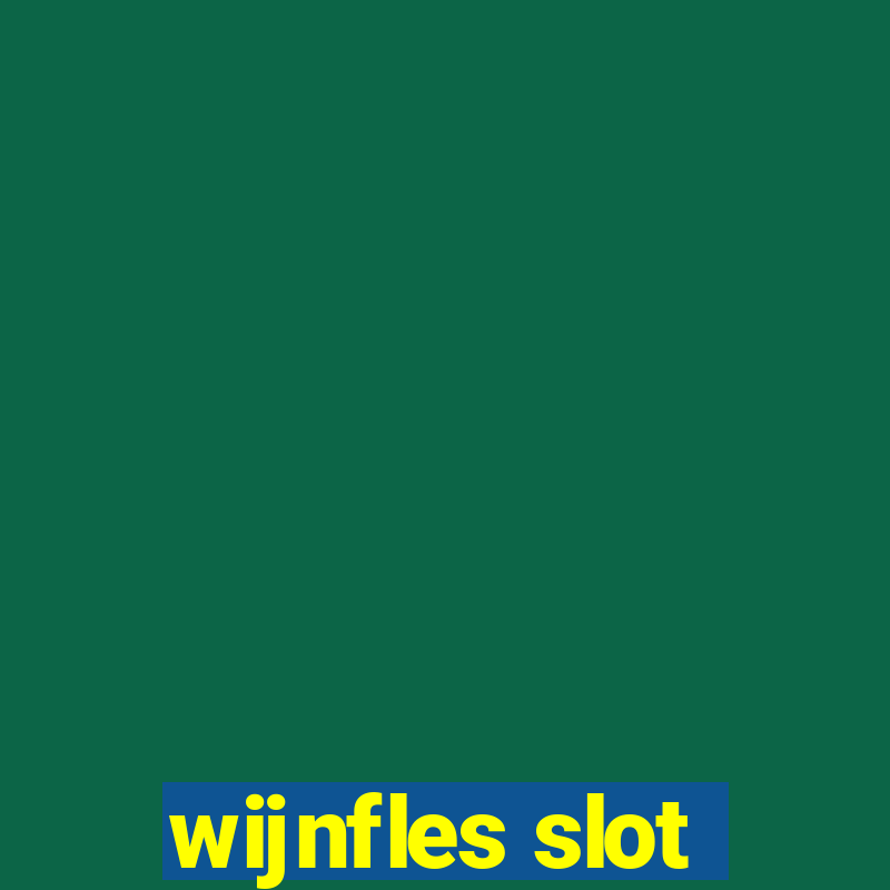 wijnfles slot