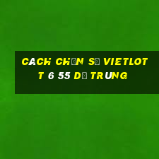 cách chọn số vietlott 6 55 dễ trúng